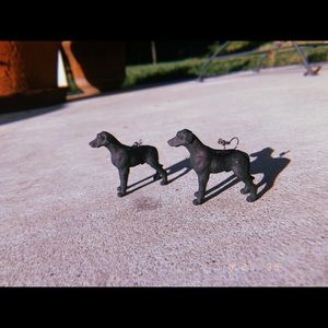 dog earrings